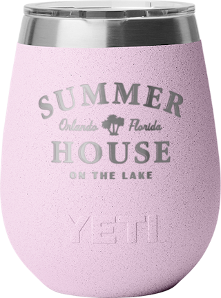 10 Oz. Cherry Blossom textured YETI Wine Tumbler